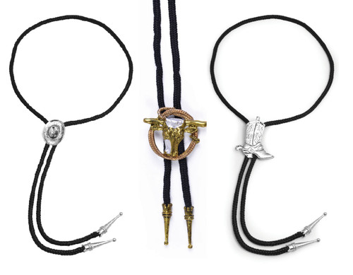 Cowboy bootlace bolo tie - bolo,