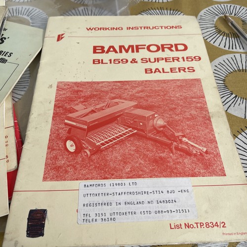 Bamfords baler bl159 super - baler, &