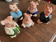 Natwest Pigs Full Set 5 Piggy