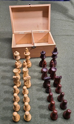 Vintage staunton style wood - vintage,