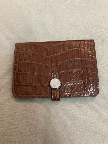 Hermès alligator dogon wallet - alligator,