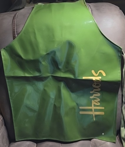 Harrods green pvc - bib, apron