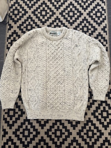 Arancrafts cream wool jumper - cream,