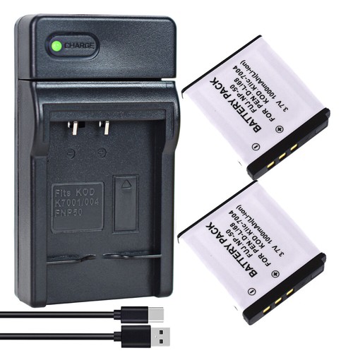 Np50a battery charger - 2x, battery+charger