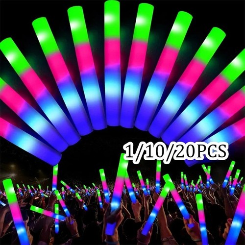 Led flashing foam glow sticks - foam,