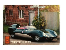 Westfield XI Car Brochure Card