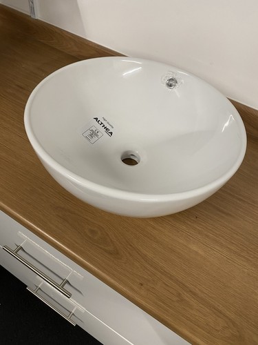 White ceramic round - ceramic,