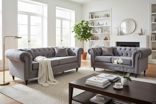 Chesterfield and seater - 3,
