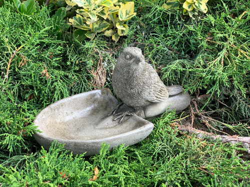 Concrete bird bath stone - bath,
