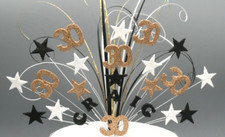 Birthday Cake Topper Decoration 18th 21st 30th 40th 50th 60th Stars Hearts 017