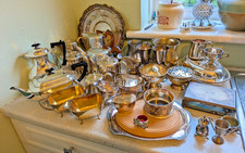 LARGE JOB LOT VINTAGE SILVER