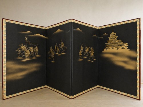 Japanese byobu folding screen - byobu,