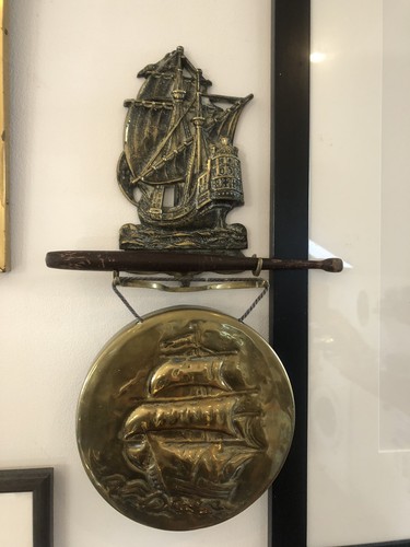 Art deco galleon wall hanging - wall,