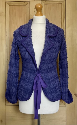 Monsoon purple textured knit