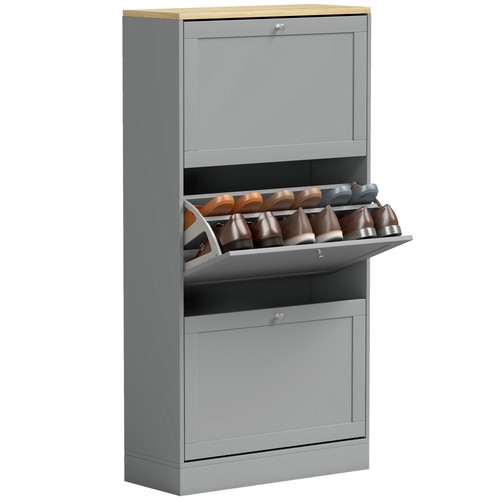 Homcom narrow shoe cabinet - homcom,