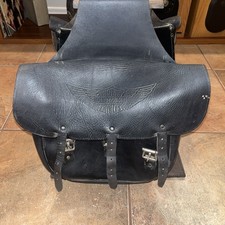 Vintage Leather Harley Davidson Saddlebags Saddle Bag Panhead Shovelhead Flat