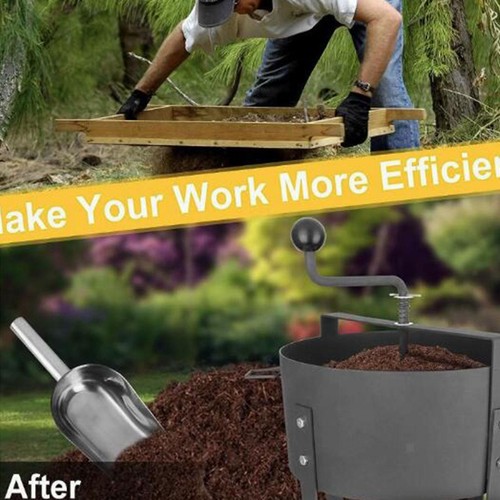 Rotary soil sifter - rotary, rock