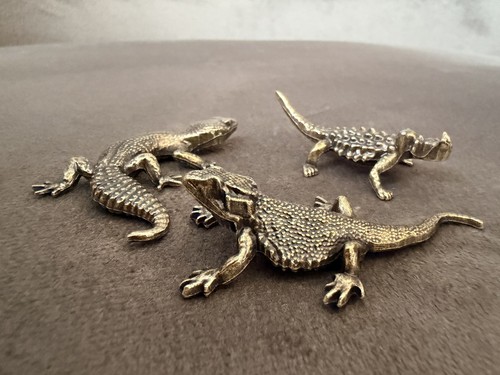 Set lizard solid brass - set, of