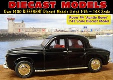 LOVELY OLD BLACK 'AUNTY' ROVER P4 UK MADE VANGUARDS 1:43 SCALE DIECAST MODEL CAR