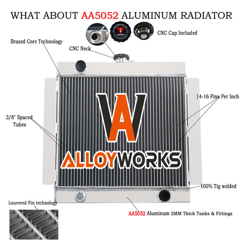 Row aluminium radiator - 3, for