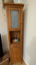 Solid Pine Tall Corner Display