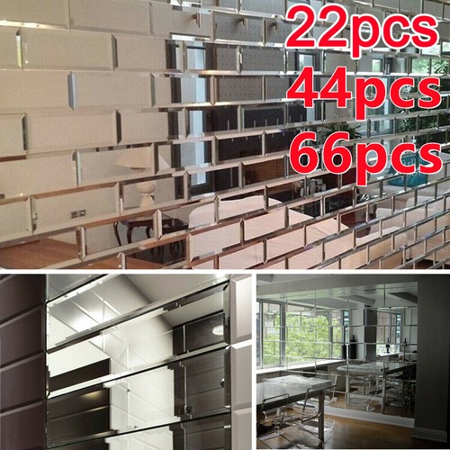 66pcs clear mirror brick - clear,