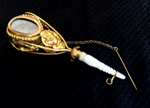 Gilt bronze tussie mussie - gilt,