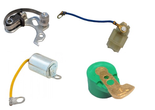 Points condenser rotor - condenser, arm