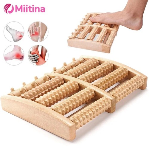 Wooden foot roller massager - wooden,