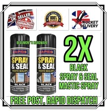 2x Leak Stop Seal Spray Black