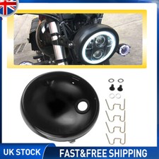 7 Inch Black Motorcycle