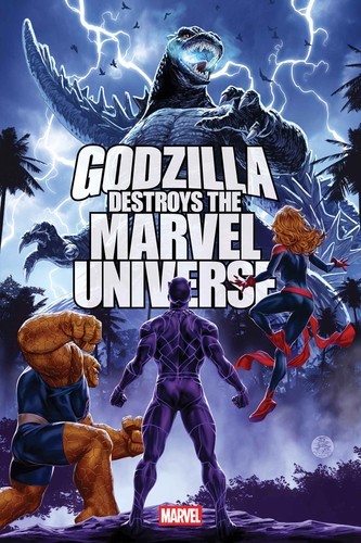 Godzilla destroys the marvel - godzilla,