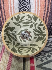 Camper Van Sink Mini Wash Basin Jungle Leaf Garden Bowl Wood Natural Motorhome