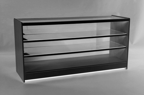 Black display counter showcase - display,