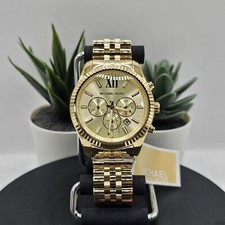 Michael Kors MK8281 Men's Watch Gold Bracelet Gold Dial Gold Case