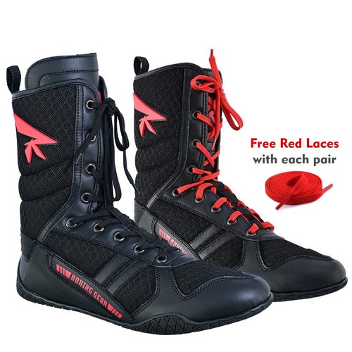 Men high top boxing shoes - top,