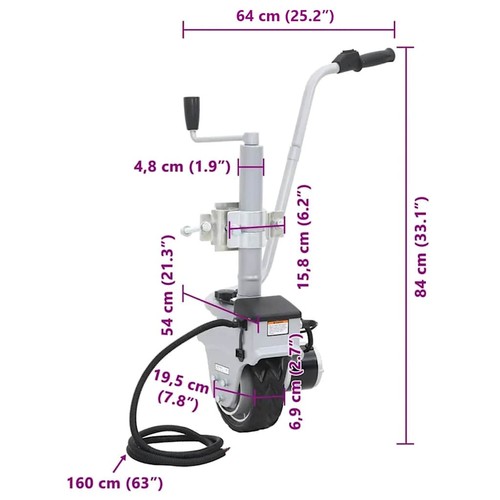 Vidaxl motorised jockey wheel - vidaxl,