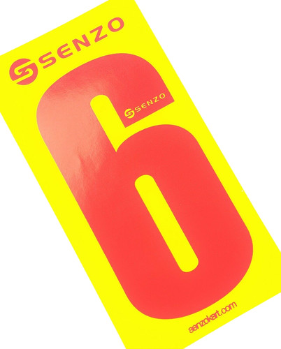 Set senzo red race number - set,