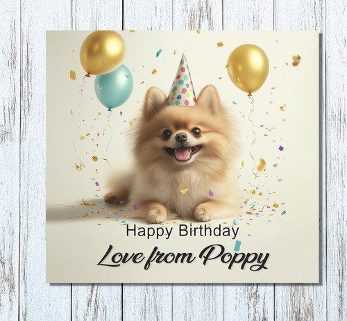 Personalised pomeranian dog - personalised,