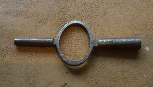 Carriage clock steel key - carriage,
