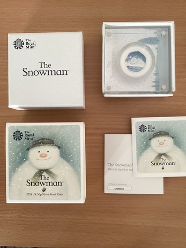 2018 the snowman 50p silver - the,