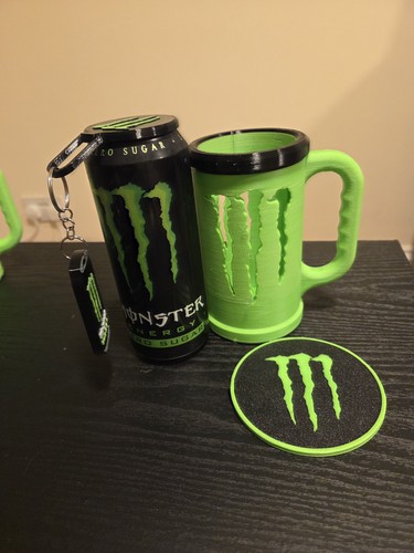 Monster energy green black - green,