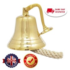 Ship Bell Brass Wall Mounted Pub Bell Dinner Service Door School Hanging 3 inch
