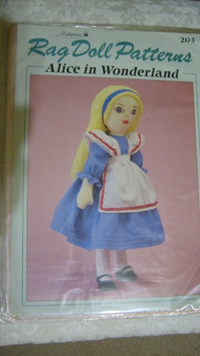 Alice wonderland rag doll - alice,