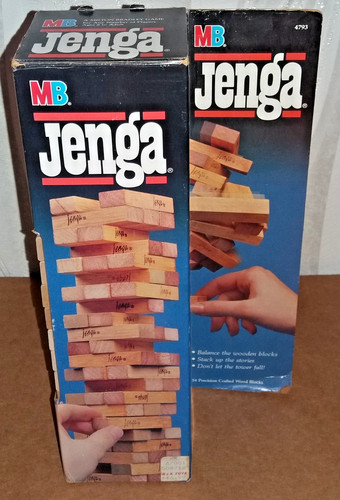 Jenga vintage set games - jenga,