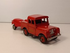 Dinky Vintage 255 Mersey Land Rover & Solido 360 Red Motor Pump Trailer Combo