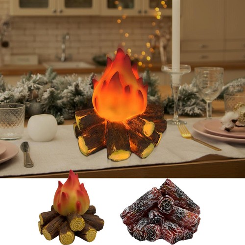 Faux fireplace logs with - fireplace,