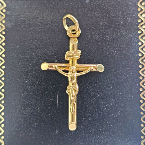 9ct gold crucifix cross - crucifix,