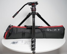 Manfrotto Nitrotec 609 Fluid Head & 536 MPRO Carbon Fibre Tripod + Bag