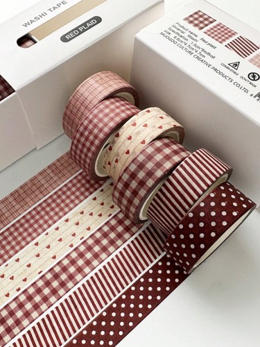 Rolls vintage plaid washi - rolls,